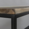 Étagère LEANDRE - Bois acacia et acier noir 160x90cm