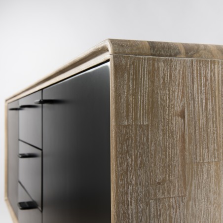 Buffet PALOMA en bois acacia et métal noir