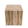 Bout de canapé carré CLARA 45.5x45.5cm bois naturel Teck