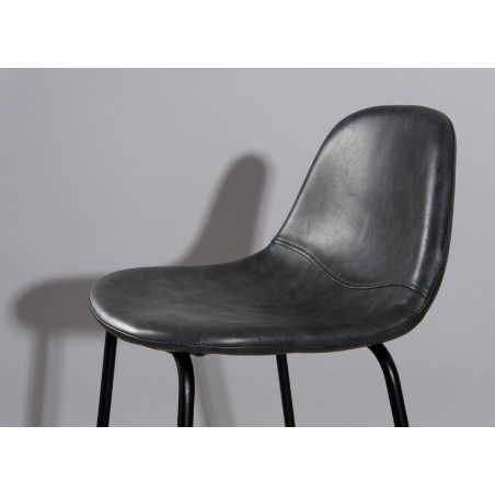 Lot de 2 tabourets de bar John anthracite