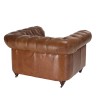 OCTAVE Vintage Brown Chesterfield Armchair | Baroque Style