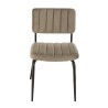 AGATHE Taupe Velvet Chair - Trendy and Comfortable Design