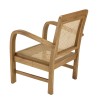 WALLY Light Brown Mindi Armchair with Cane Seat