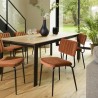 AGATHE Orange Velvet Chair - Trendy and Comfortable