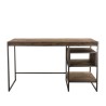Bureau SIXTINE en teck recyclé - 1 niche et 1 tablette