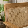 DAK Light Brown Mindi Armchair with Cane Seat