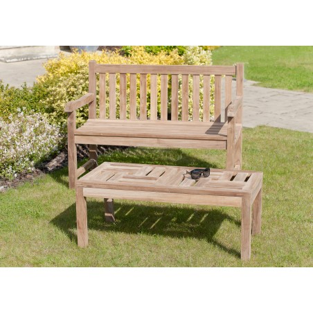 Banc de jardin Java en bois Teck - Résistant et de qualité supérieure