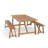 Ensemble de jardin en bois teck KIM - 6/8 pers - Table 180*90 cm