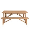 Ensemble de jardin en bois teck KIM - 6/8 pers - Table 180*90 cm
