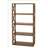 LAUREN Brown 4-tier Lattice Shelf Mindi Wood