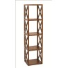 LAUREN Brown Shelf Unit with 4 Compartments 40 cm - Mindi Wood