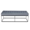 AGATHE Light Blue Velvet Bench - Comfort and Style for Your Home