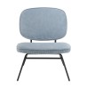Chaise FANNY en velours bleu clair