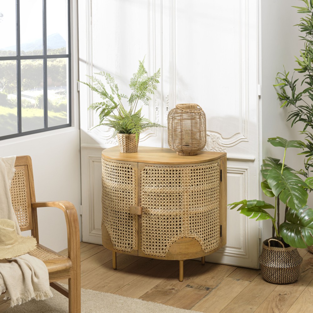 Buffet ISA marron 2 portes bois de manguier Buffet ISA marron 2 portes bois de manguier