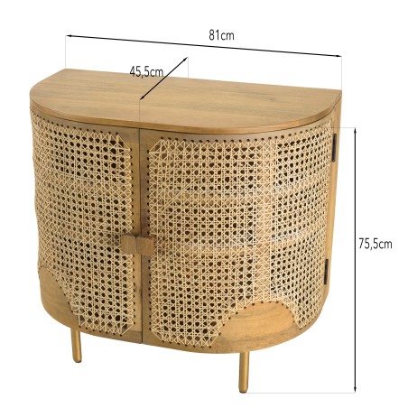 ISA Brown 2-door Sideboard in Mango Wood