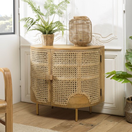 Buffet ISA marron 2 portes bois de manguier