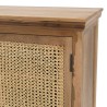 ISA Vintage Brown 2-Door Cabinet - Jamelonier Wood and Rattan