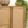 Meuble haut ISA en bois de manguier et rotin