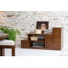 LORINE Brown Mindi Wood Staircase TV Cabinet - Ethnic Touch for Your Interior