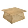 Table basse ISA - Bois de manguier et cannage
