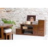LAUREN Brown Mindi Wood Staircase TV Cabinet - Ethnic Touch for Your Interior