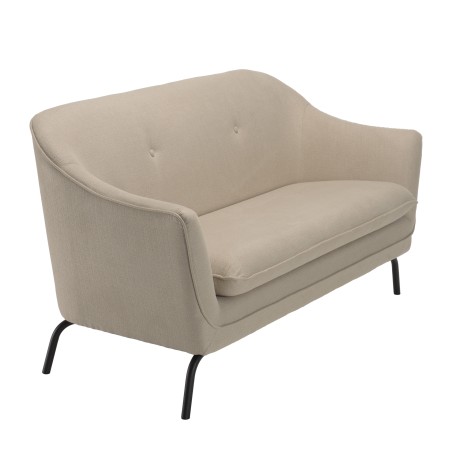 NELSON Beige 2-Seater Sofa - Cozy Living Room Furniture