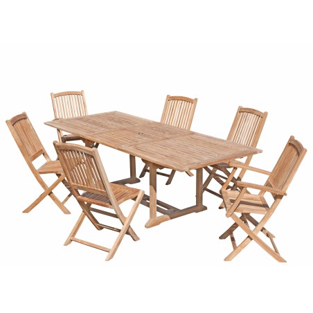 Teak Wood Garden Furniture Set - 8/10 Seater - Outdoor Dining Set